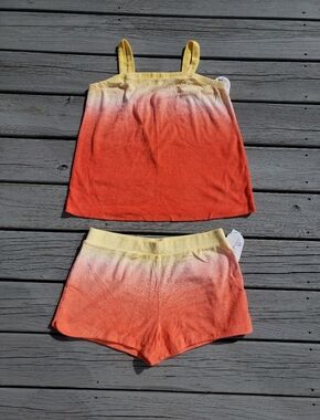 WONDER Nation Girls Towel Terry Short Set Size X-Large (14-16) Plus